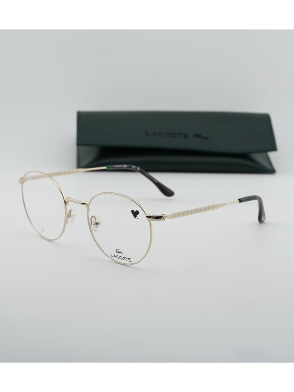 Lacoste L2308 714 Round 51mm Eyeglasses - Gold